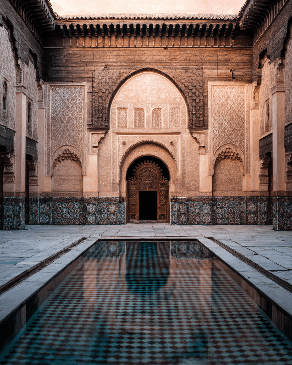 Ben Youssef Medersa in marrakech, Morocco - Monuments
