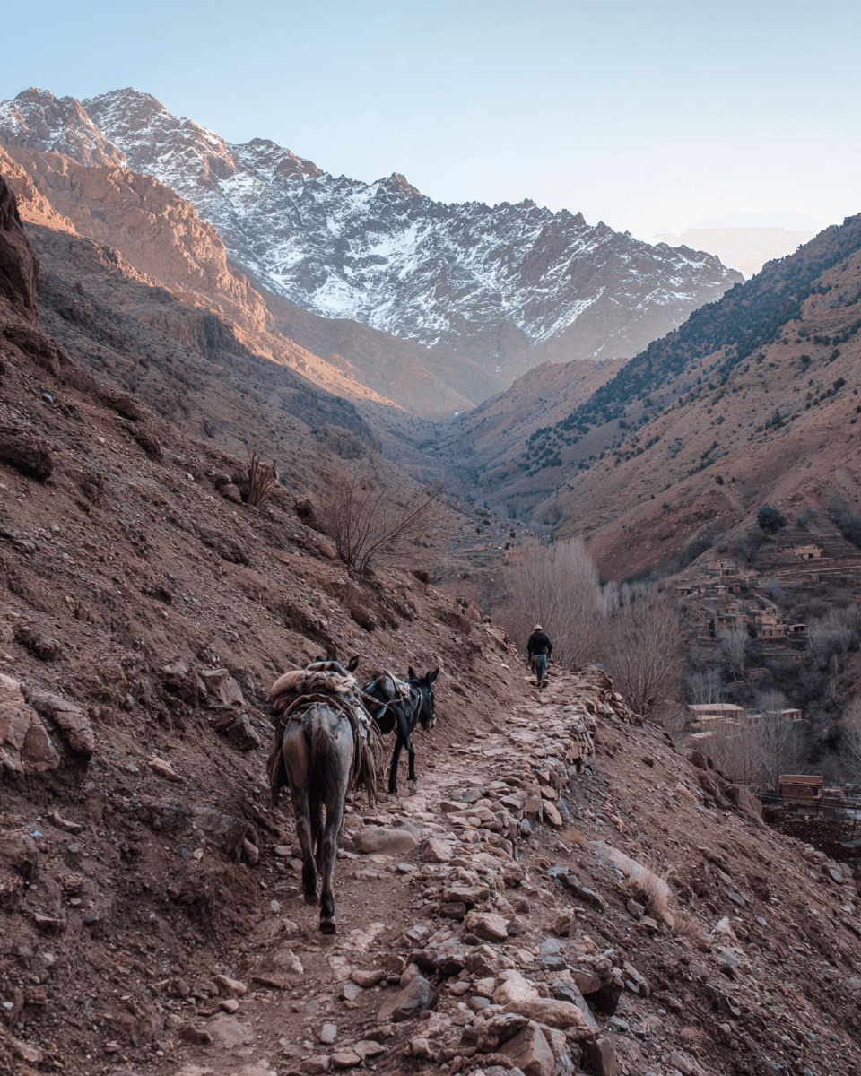 Toubkal Trailhead in imlil, Morocco - Natural
