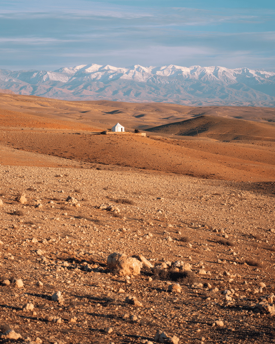 Agafay Desert in marrakech, Morocco - Landscape